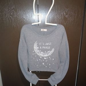  Hollister Its Just A Phase Sweatshirt Sz Small | Color: Gray | Size: S |